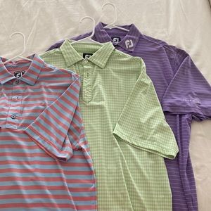 (3) Foot Joy Golf Polos Size M